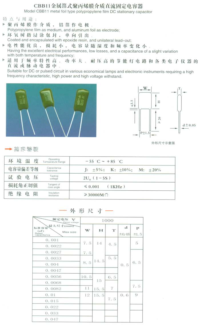 聚酯电容